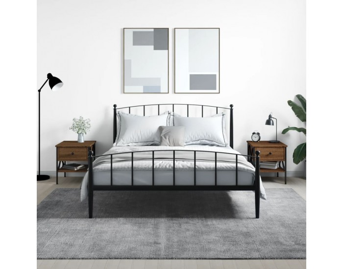 Sonata H Нощни масички, 2 бр, кафяв дъб, 40x42x45 см, инженерно дърво