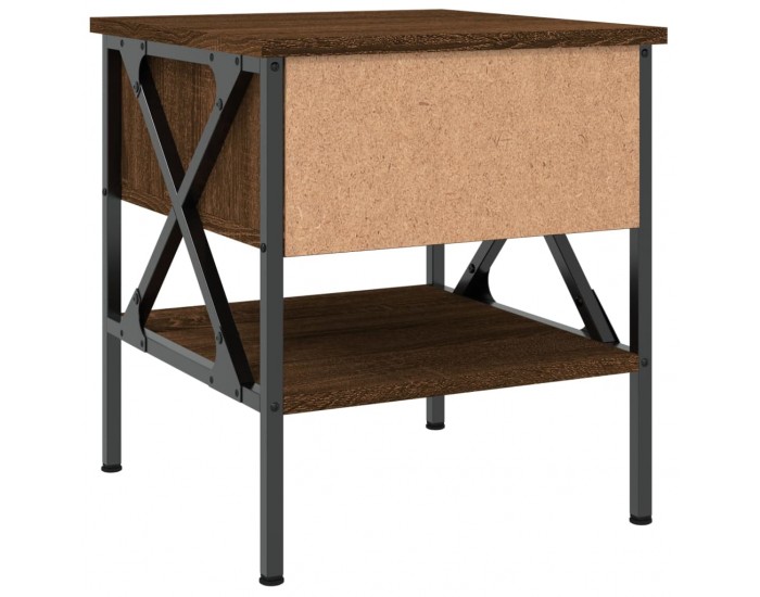 Sonata H Нощни масички, 2 бр, кафяв дъб, 40x42x45 см, инженерно дърво