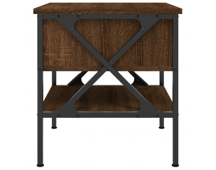 Sonata H Нощни масички, 2 бр, кафяв дъб, 40x42x45 см, инженерно дърво