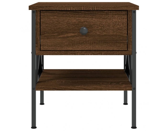 Sonata H Нощни масички, 2 бр, кафяв дъб, 40x42x45 см, инженерно дърво