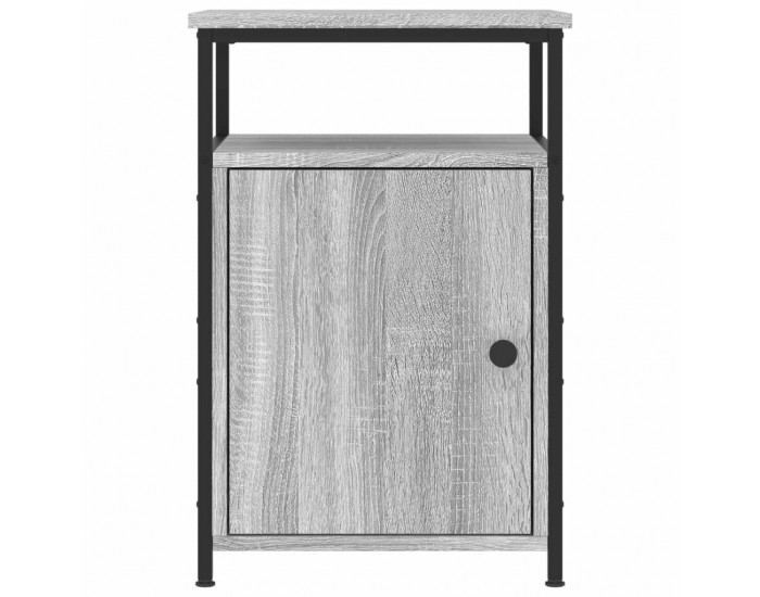 Sonata H Нощно шкафче, сив сонома, 40x42x60 см, инженерно дърво