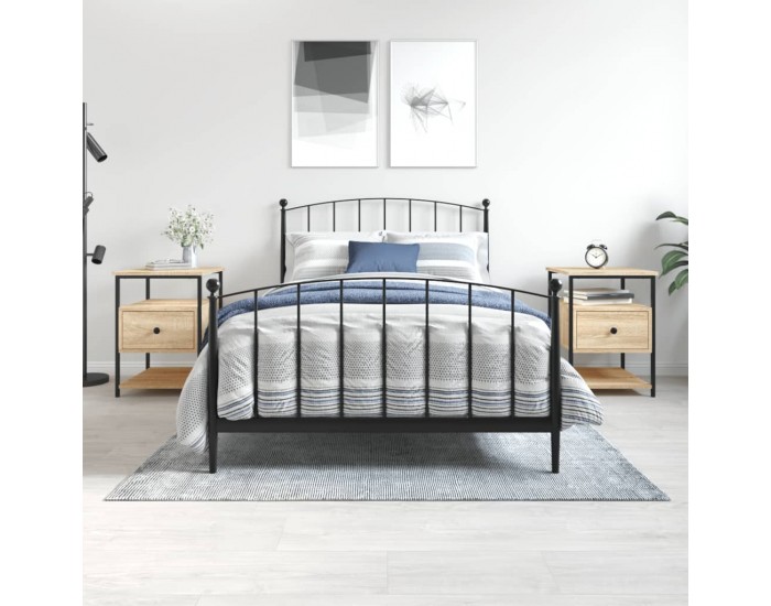 Sonata H Нощни шкафчета 2 бр дъб сонома 40x42x56 см инженерно дърво