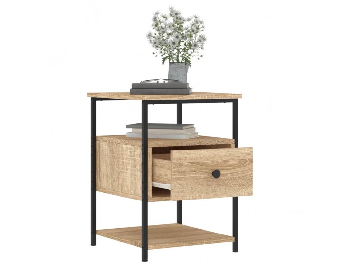 Sonata H Нощни шкафчета 2 бр дъб сонома 40x42x56 см инженерно дърво