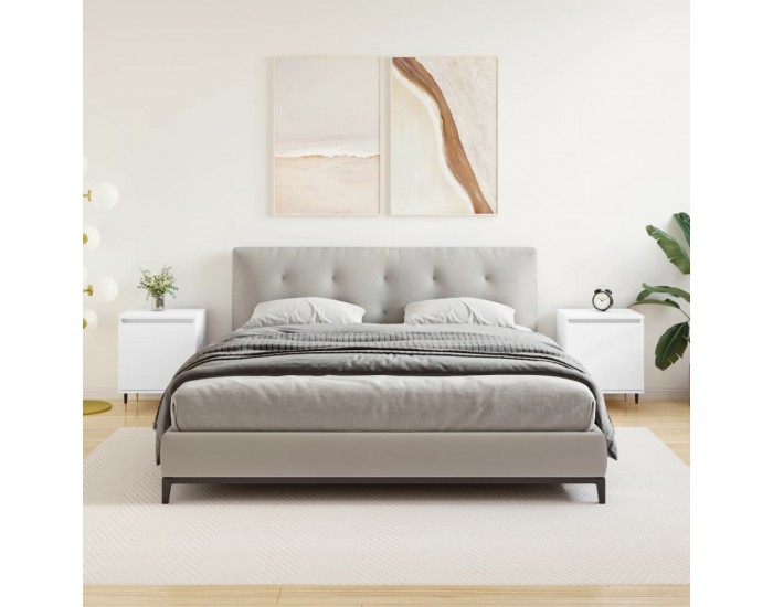 Sonata H Нощни шкафчета 2 бр бели 40x30x50 см инженерно дърво