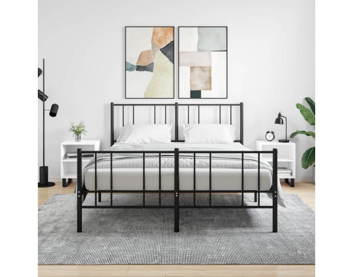 Sonata H Нощни шкафчета 2 бр бели 40x30x50 см инженерно дърво