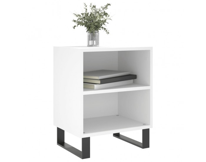 Sonata H Нощни шкафчета 2 бр бели 40x30x50 см инженерно дърво