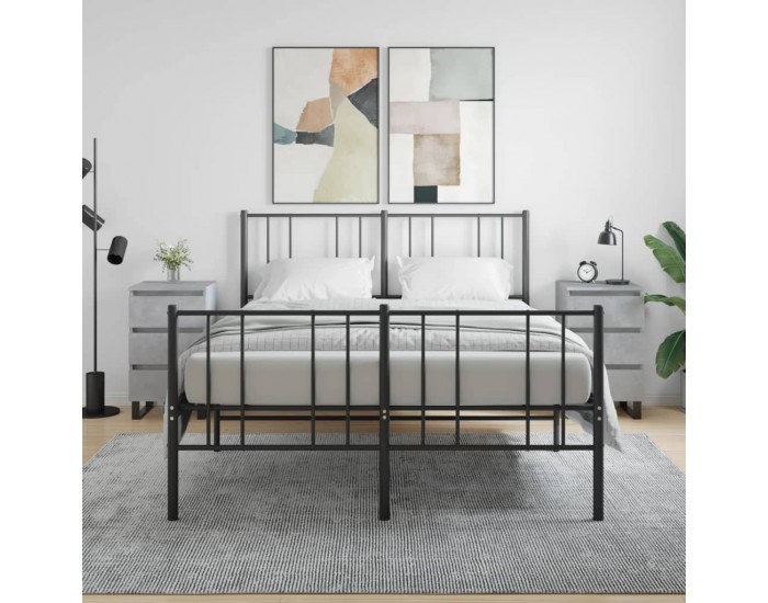 Sonata H Нощни шкафчета 2 бр бетонно сив 40x35x69 см инженерна дървесина