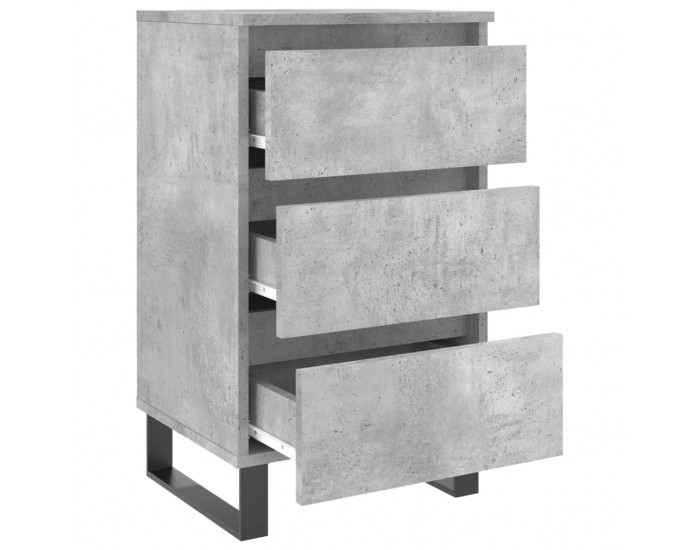 Sonata H Нощни шкафчета 2 бр бетонно сив 40x35x69 см инженерна дървесина