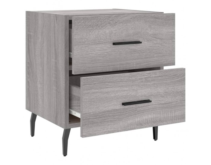 Sonata H Нощни шкафчета 2 бр сив сонома 40x35x47,5 см инженерно дърво