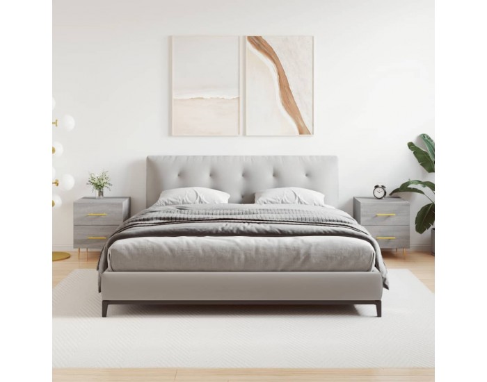 Sonata H Нощни шкафчета 2 бр сив сонома 40x35x47,5 см инженерно дърво