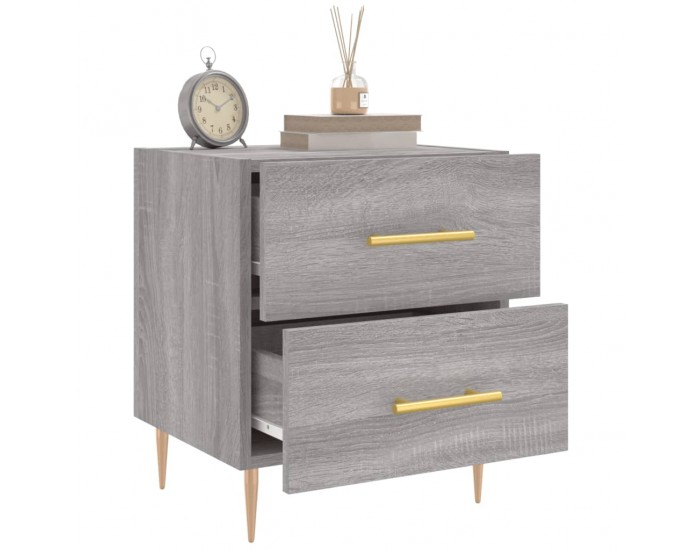 Sonata H Нощни шкафчета 2 бр сив сонома 40x35x47,5 см инженерно дърво