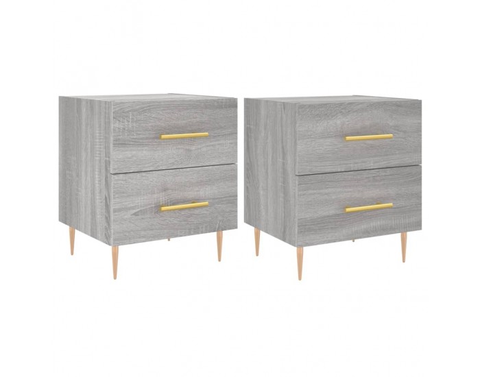 Sonata H Нощни шкафчета 2 бр сив сонома 40x35x47,5 см инженерно дърво