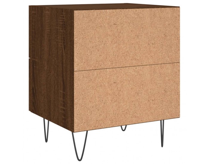 Sonata H Нощни шкафчета 2 бр кафяв дъб 40x35x47,5 см инженерно дърво