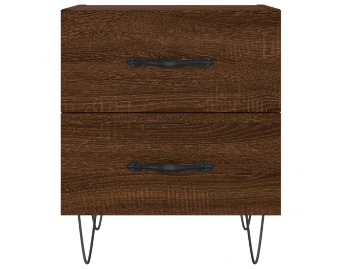 Sonata H Нощни шкафчета 2 бр кафяв дъб 40x35x47,5 см инженерно дърво