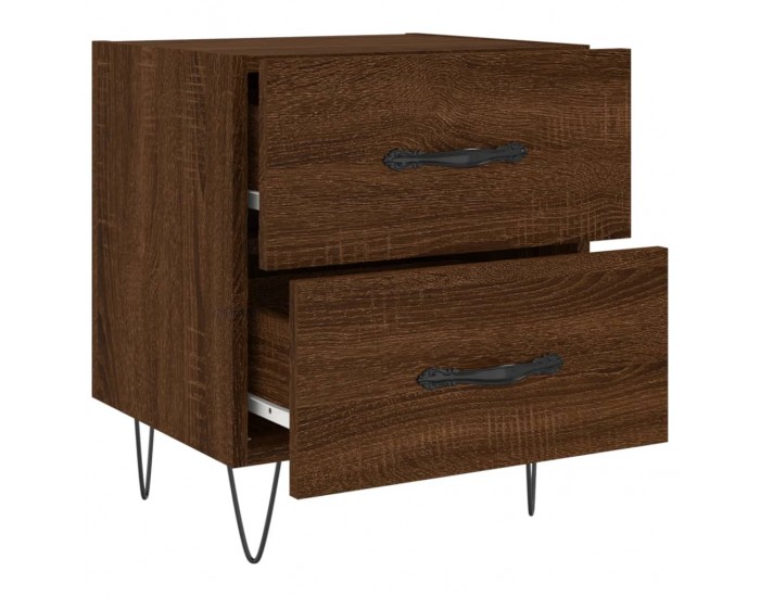 Sonata H Нощни шкафчета 2 бр кафяв дъб 40x35x47,5 см инженерно дърво