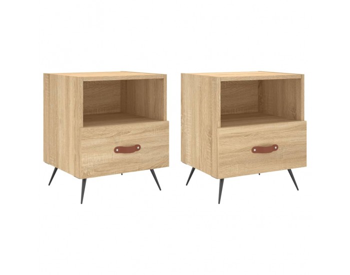 Sonata H Нощни шкафчета 2 бр дъб сонома 40x35x47,5 см инженерно дърво