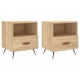 Sonata H Нощни шкафчета 2 бр дъб сонома 40x35x47,5 см инженерно дърво