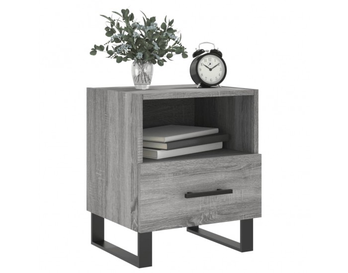 Sonata H Нощни шкафчета 2 бр сив сонома 40x35x47,5 см инженерно дърво