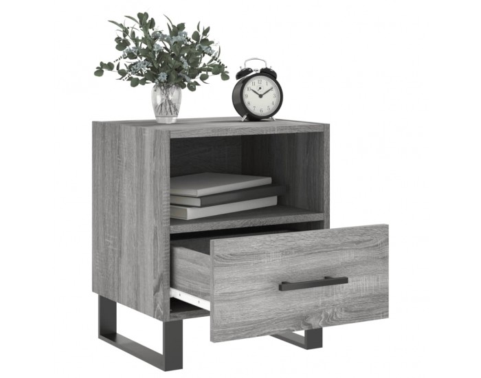 Sonata H Нощни шкафчета 2 бр сив сонома 40x35x47,5 см инженерно дърво
