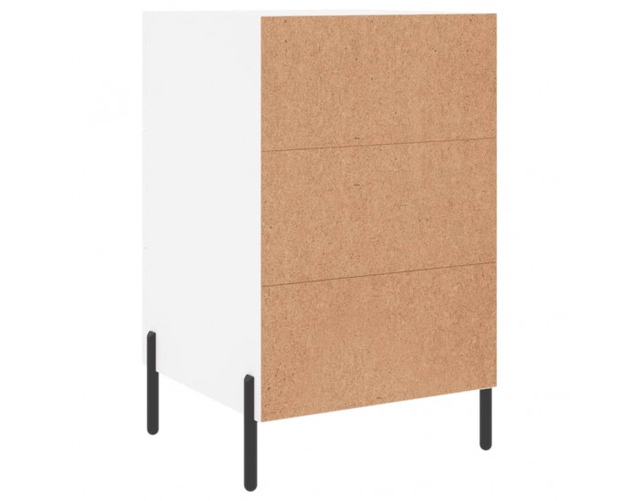 Sonata H Нощно шкафче, черно, 40x40x66 см, инженерно дърво