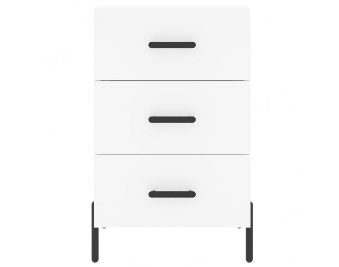 Sonata H Нощно шкафче, черно, 40x40x66 см, инженерно дърво