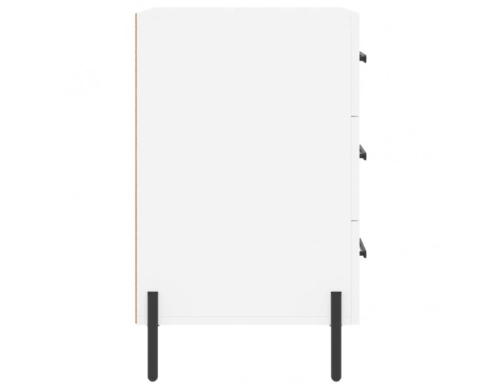 Sonata H Нощно шкафче, черно, 40x40x66 см, инженерно дърво