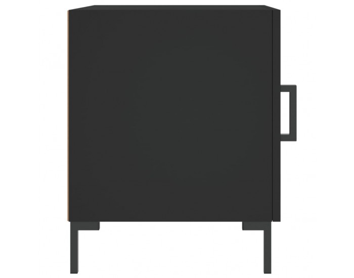 Sonata H Нощни шкафчета 2 бр черни 40x40x50 см инженерно дърво