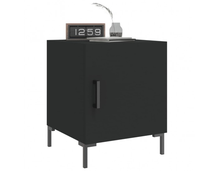 Sonata H Нощни шкафчета 2 бр черни 40x40x50 см инженерно дърво