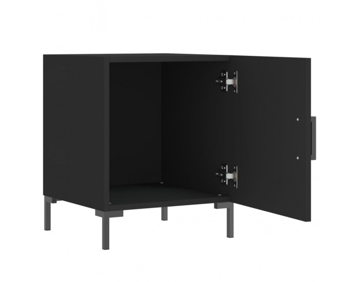 Sonata H Нощни шкафчета 2 бр черни 40x40x50 см инженерно дърво