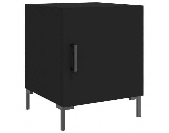 Sonata H Нощни шкафчета 2 бр черни 40x40x50 см инженерно дърво