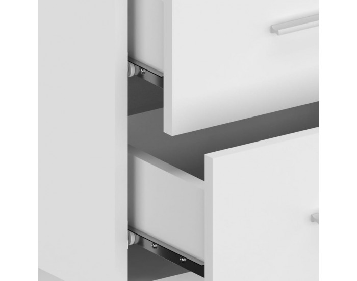 Sonata H Нощно шкафче за стенен монтаж, бял гланц