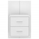 Sonata H Нощно шкафче за стенен монтаж, бял гланц