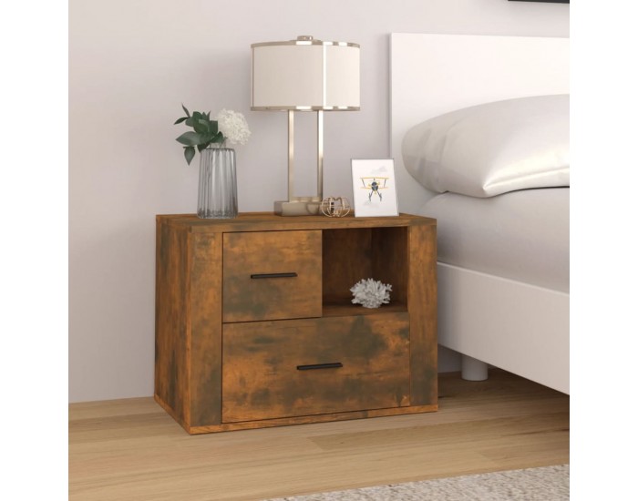 Sonata H Нощно шкафче, опушен дъб, инженерно дърво 60x36x45 см