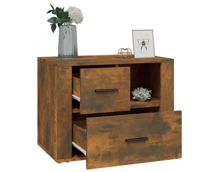 Sonata H Нощно шкафче, опушен дъб, инженерно дърво 60x36x45 см