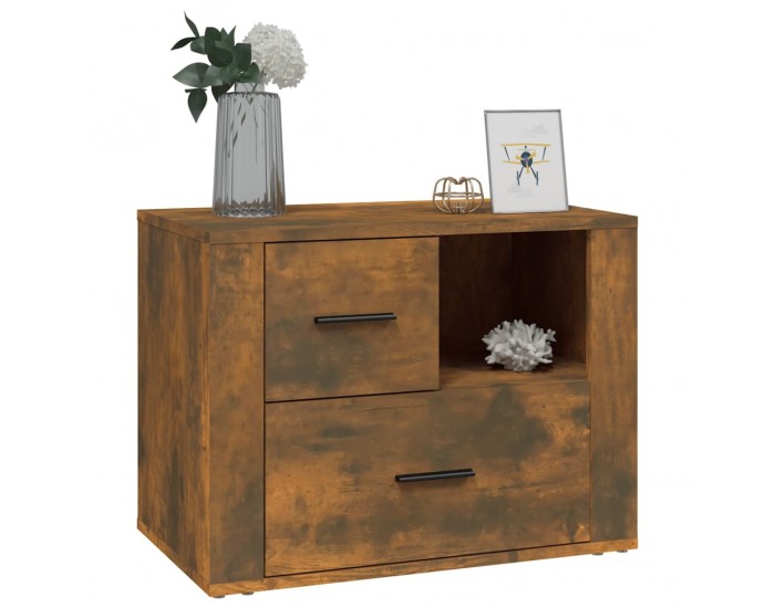 Sonata H Нощно шкафче, опушен дъб, инженерно дърво 60x36x45 см