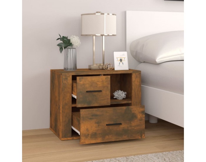 Sonata H Нощно шкафче, опушен дъб, инженерно дърво 60x36x45 см