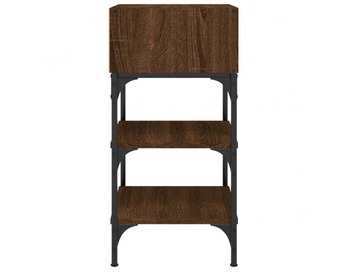 Sonata H Нощни масички, 2 бр, кафяв дъб, 35x34,5x70 см, инженерно дърво