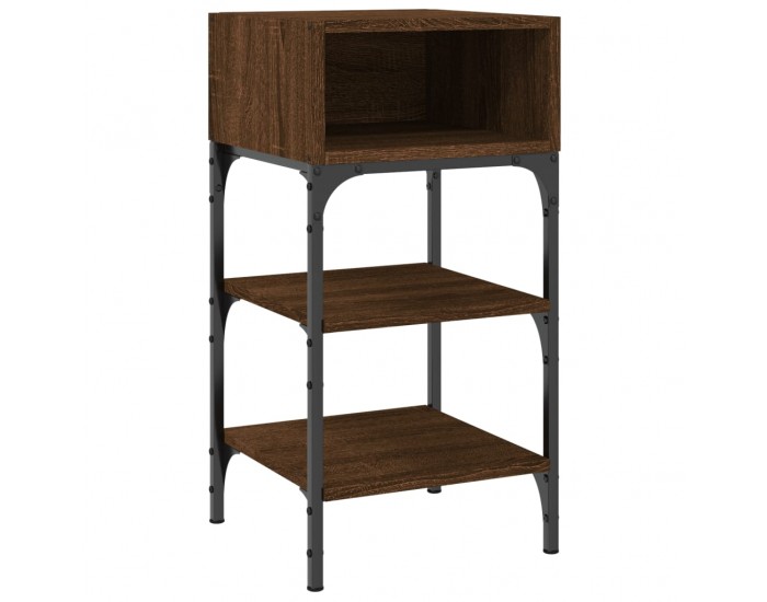 Sonata H Нощни масички, 2 бр, кафяв дъб, 35x34,5x70 см, инженерно дърво