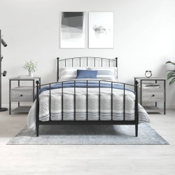 Sonata H Нощни шкафчета 2 бр сива сонома 40x42x56 см инженерно дърво - Нощни шкафчета