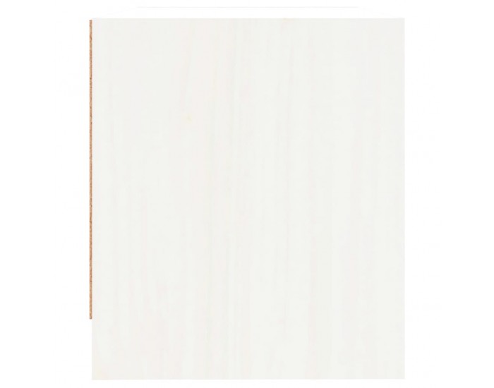 Sonata H Нощно шкафче, бяло, 40x31x35,5 см, борово дърво масив