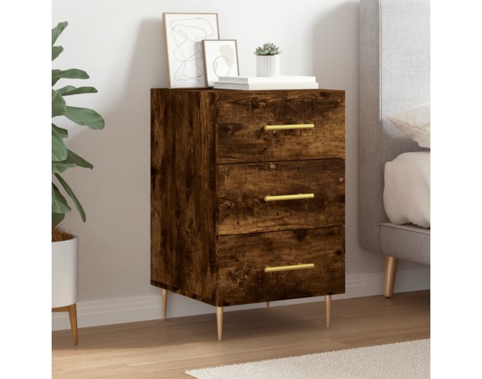 Sonata H Нощно шкафче, опушен дъб, 40x40x66 см, инженерно дърво