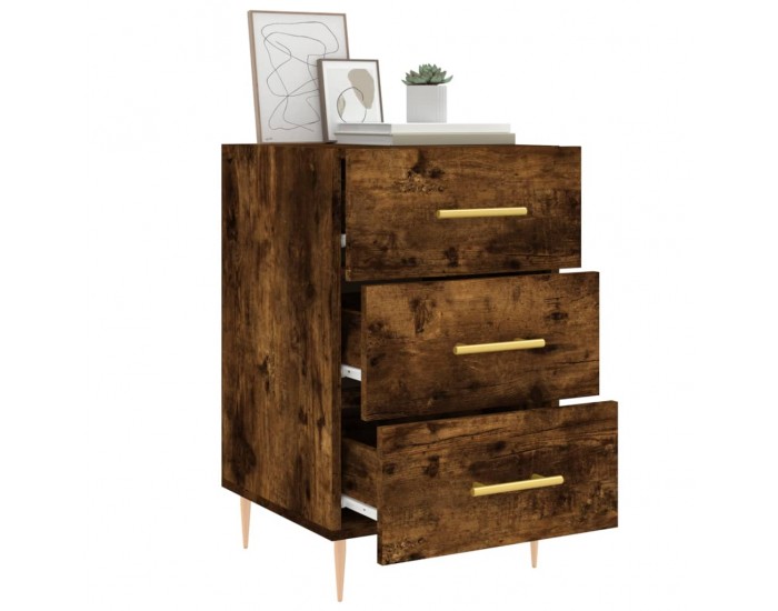 Sonata H Нощно шкафче, опушен дъб, 40x40x66 см, инженерно дърво