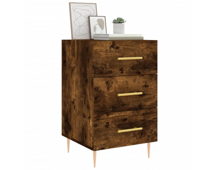 Sonata H Нощно шкафче, опушен дъб, 40x40x66 см, инженерно дърво