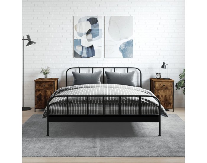 Sonata H Нощни шкафчета 2 бр опушен дъб 40x42x60 см инженерно дърво