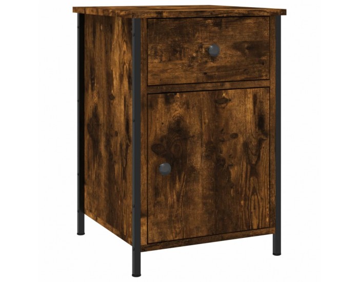 Sonata H Нощни шкафчета 2 бр опушен дъб 40x42x60 см инженерно дърво