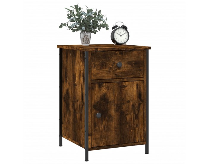 Sonata H Нощни шкафчета 2 бр опушен дъб 40x42x60 см инженерно дърво