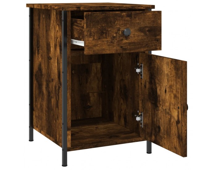 Sonata H Нощни шкафчета 2 бр опушен дъб 40x42x60 см инженерно дърво
