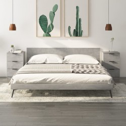 Sonata H Нощни шкафчета, 2 бр, бетонно сиво, 40x36x65 см - Нощни шкафчета