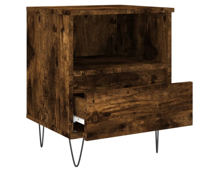 Sonata H Нощни шкафчета, 2 бр, опушен дъб, 40x35x50 см, инженерно дърво