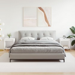 Sonata H Нощни шкафчета, 2 бр, бели, 40x35x50 см, инженерно дърво - Нощни шкафчета